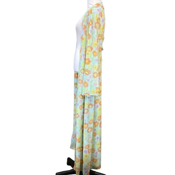 Savage X Fenty free spirt floral full length robe retro 60’s inspired boho - Picture 10 of 11
